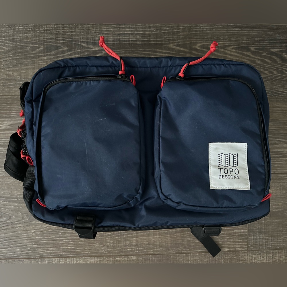 Topo Designs briefcase & backpack combo w/ backpack or a shoulder strap